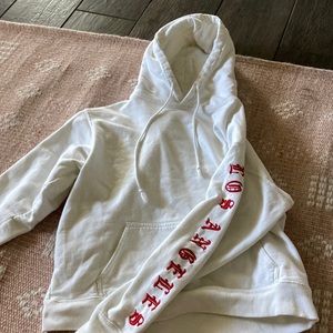 Brandy Melville White LA hoodie